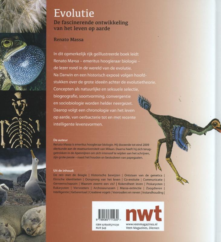 Wetenschappelijke bibliotheek 115 - Evolutie achterkant