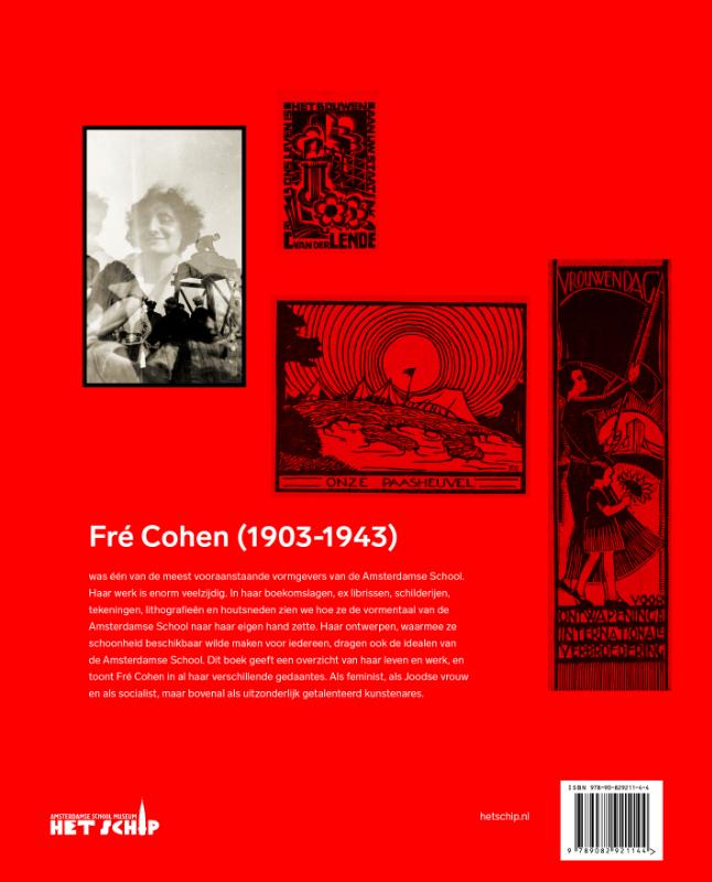Grafisch kunstenares Fré Cohen achterkant