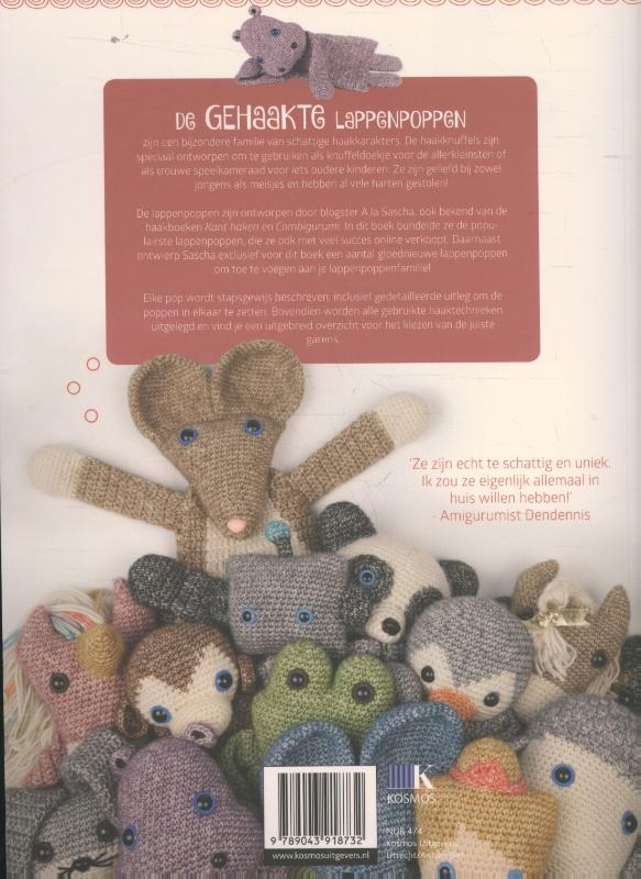 Gehaakte lappenpoppen / Haken a la Sascha Gehaakte lappenpoppen achterkant