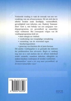 Verhoog uw weerstand en vitaliteit met het immuun dieet achterkant