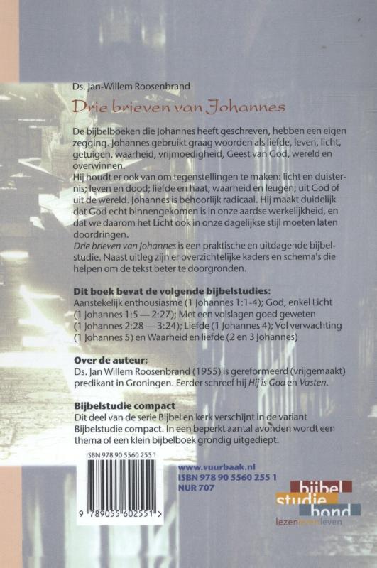 Drie brieven van Johannes / Bijbel en kerk Drie brieven van Johannes / Bijbel en kerk achterkant