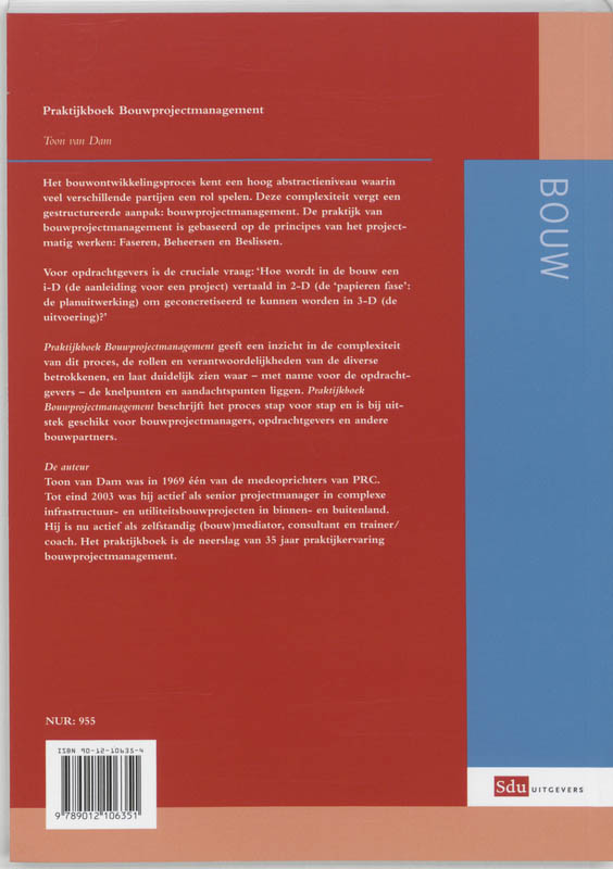 Praktijkboek Bouwprojectmanagement achterkant