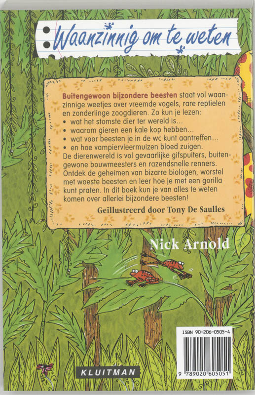 Buitengewoon bijzondere beesten / Waanzinnig om te weten Buitengewoon bijzondere beesten / Waanzinnig om te weten achterkant