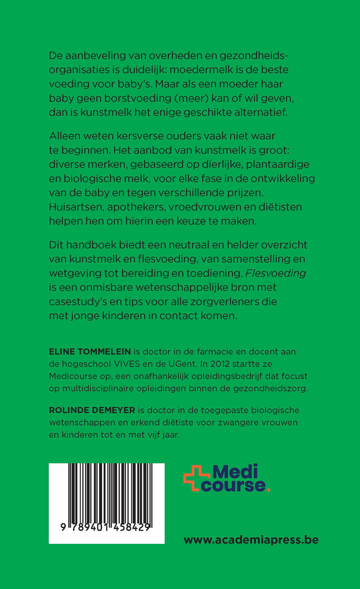 Flesvoeding achterkant