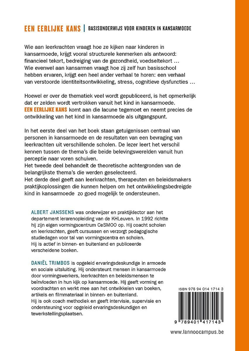 Een eerlijke kans achterkant