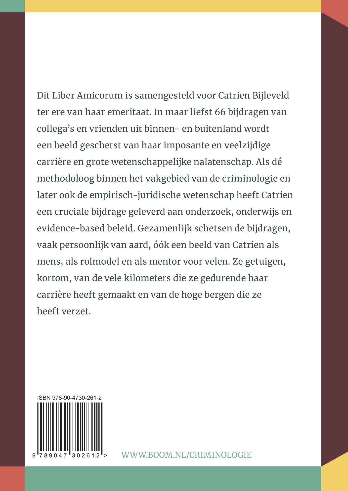 Kilometers maken, bergen verzetten achterkant