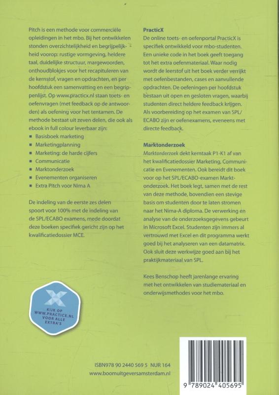 Marktonderzoek / Pitch Marktonderzoek / Pitch achterkant