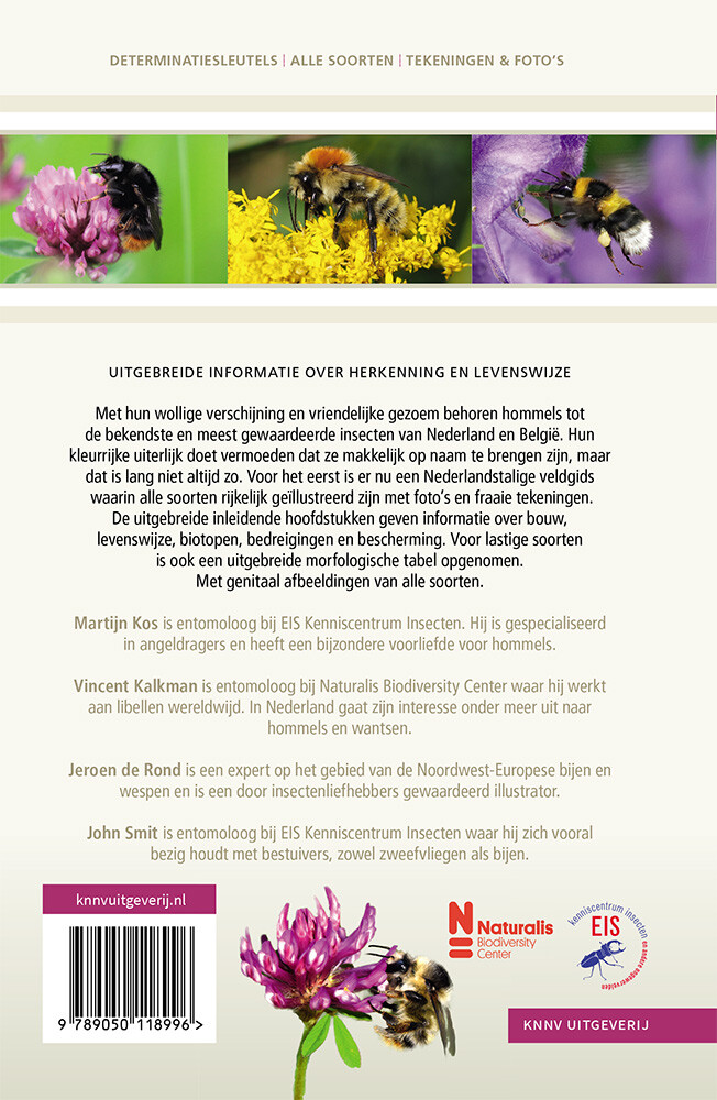 Veldgids Hommels / Veldgids achterkant