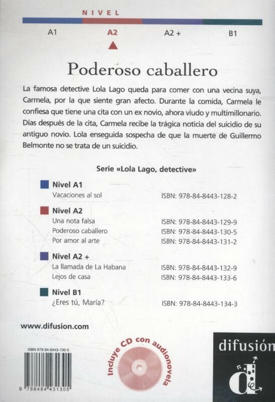 Poderoso caballero / A2 / Lola Lago, detective achterkant