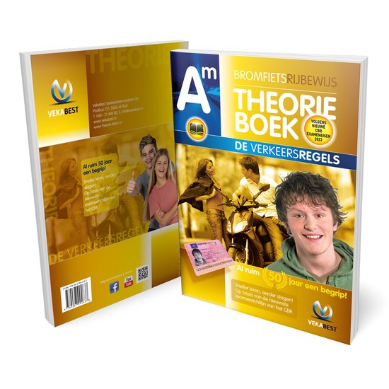 Scooter Theorieboek 2023 - Rijbewijs AM - Brommer - Bromfiets - VekaBest