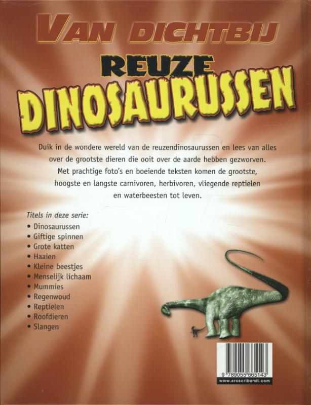 Van dichtbij  -   Reuze dinosaurussen achterkant