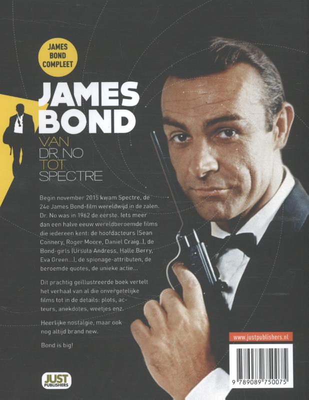 James Bond, van Dr. No tot Spectre achterkant