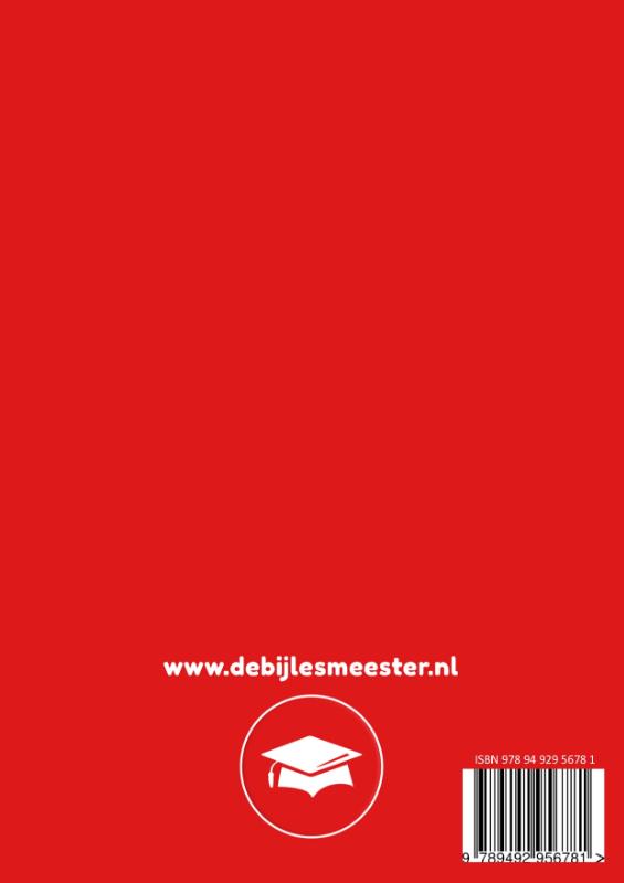Redactiesommen / deel 2 groep 6 / Oefenboeken De Bijlesmeester achterkant