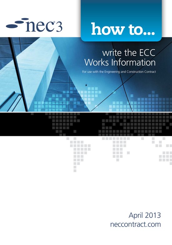How to Write the ECC Works Information