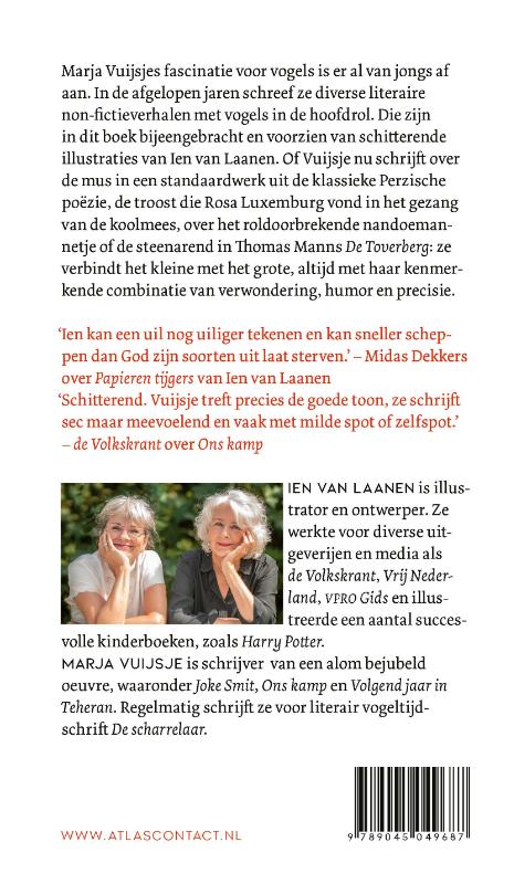 Een eend op zolder achterkant