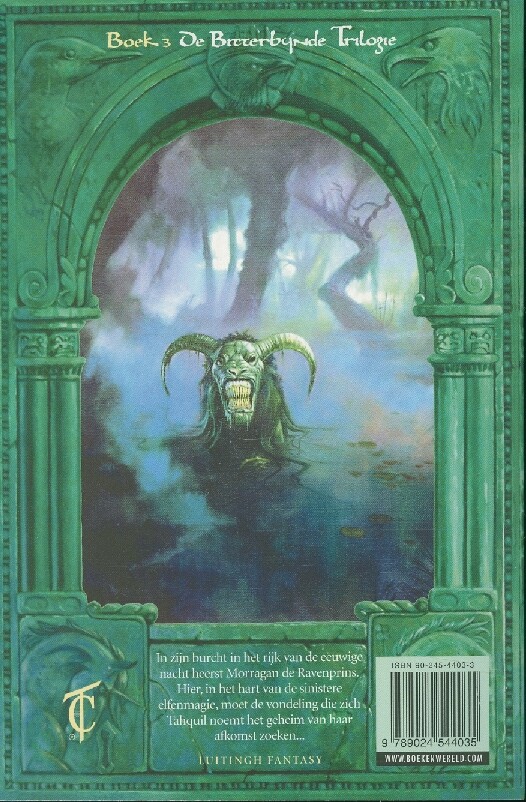 Om de eeuwige nacht / De Bitterbynde trilogie / 3 achterkant