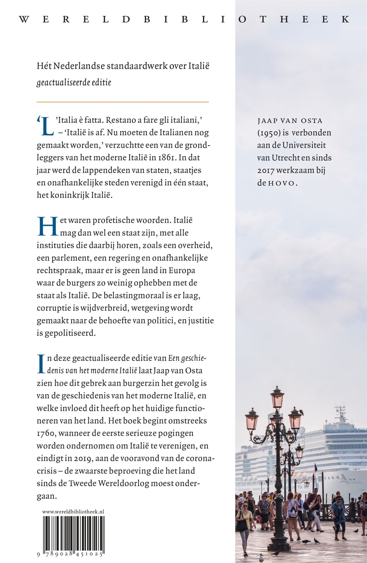 Een geschiedenis van het moderne Italië achterkant