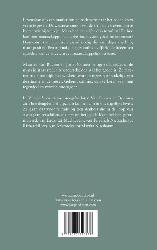 Van oude en nieuwe deugden Van oude en nieuwe deugden achterkant