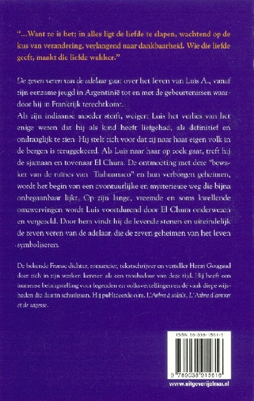 Zeven veren van de adelaar achterkant