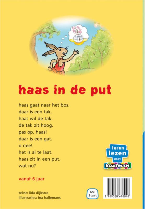 Haas in de put / De klas van mees Bok achterkant