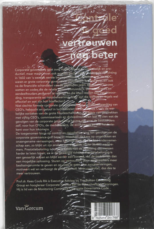 Controle is goed, vertrouwen nog beter / Stichting management studies Controle is goed, vertrouwen nog beter / Stichting management studies achterkant