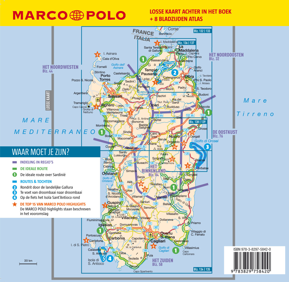 Sardinië / Marco Polo achterkant