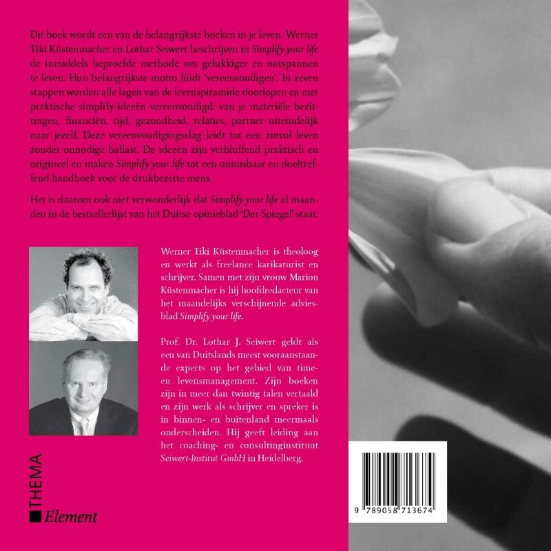 Simplify your life / Element achterkant