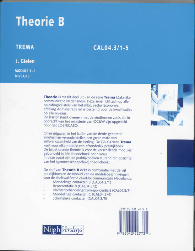 Theorie B / Cal04.1/5 / Deel Leerboek achterkant