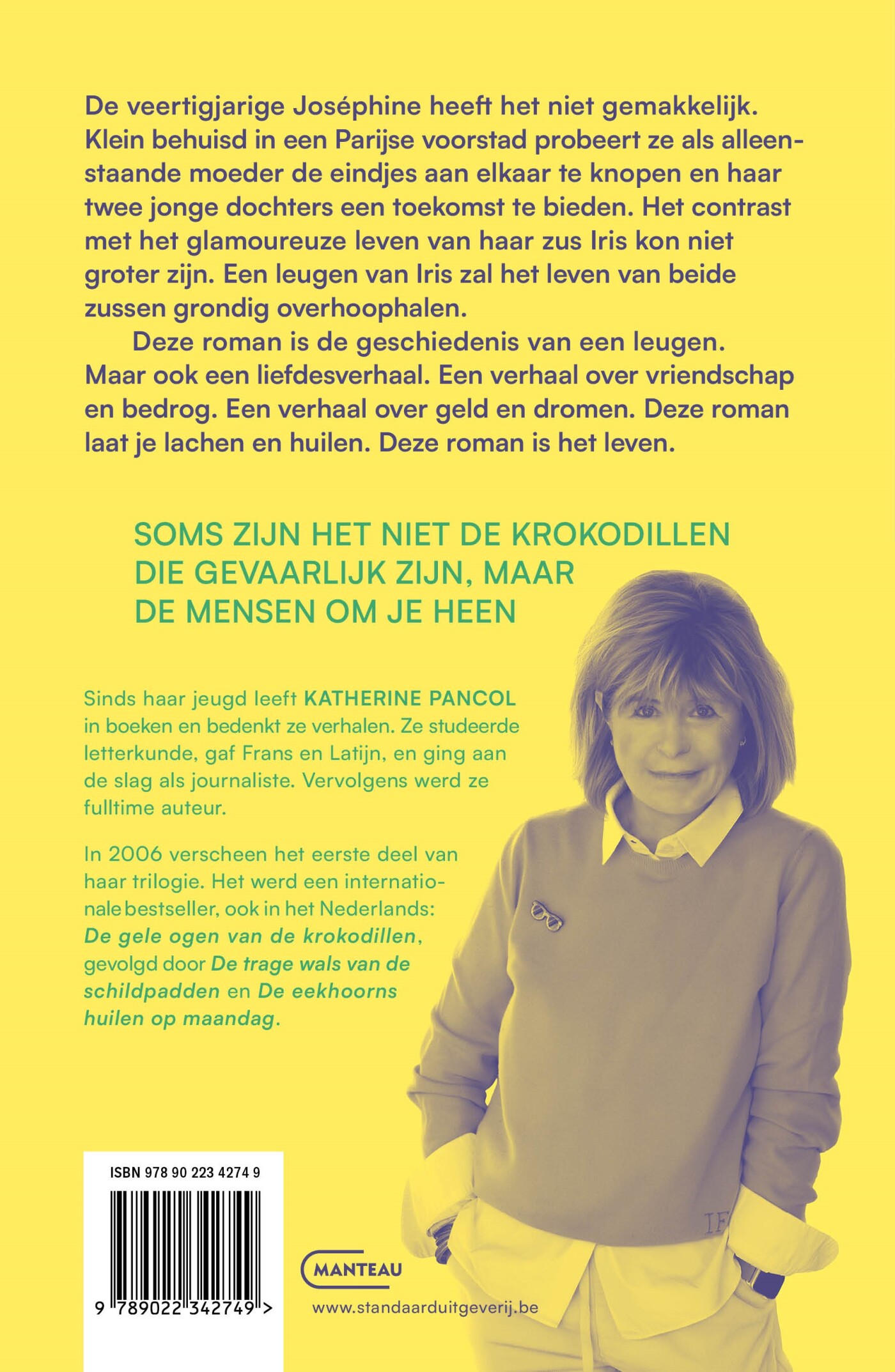 De gele ogen van de krokodillen achterkant