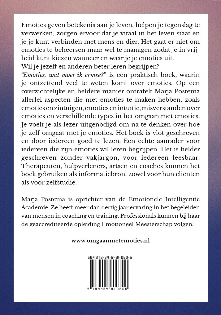 Emoties wat moet ik ermee? achterkant