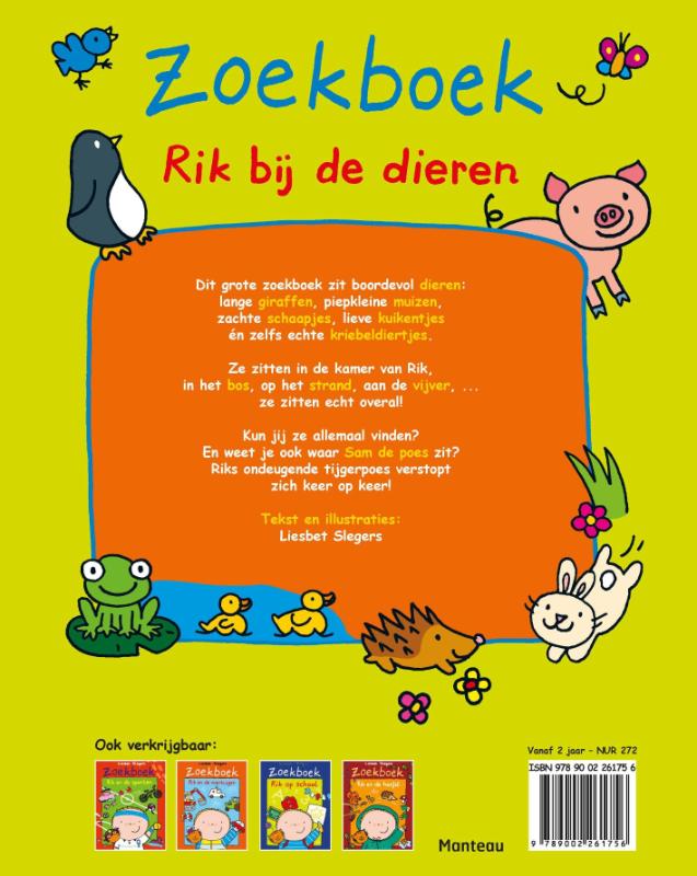 Rik  -   Zoekboek Rik bij de dieren achterkant