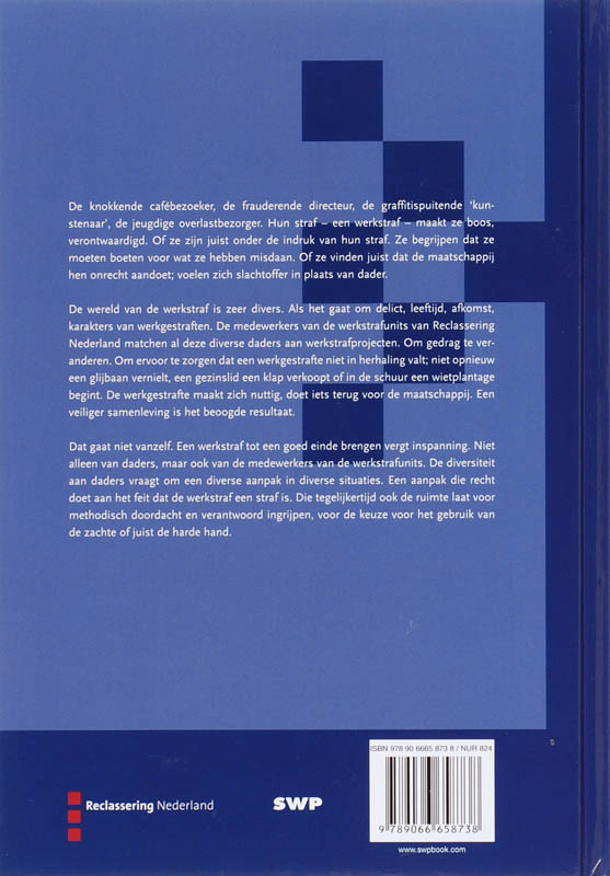 Werk maken van straf achterkant