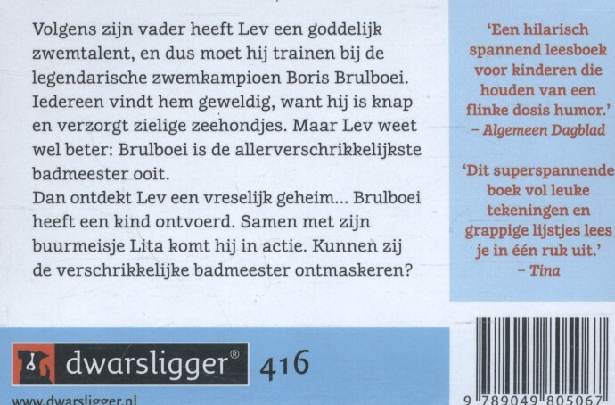 De verschrikkelijke badmeester achterkant