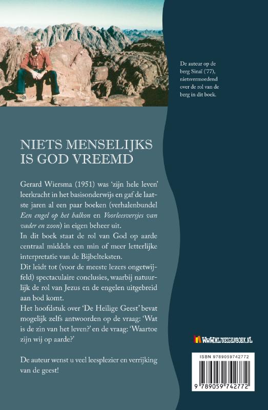 Niets menselijks is god vreemd achterkant