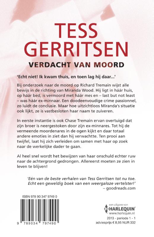 Verdacht van moord / IBS Thriller achterkant