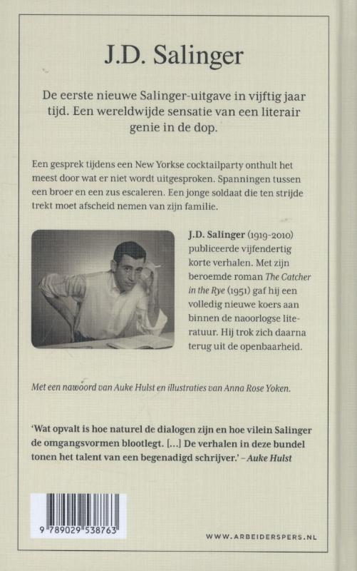 Drie vroege verhalen achterkant