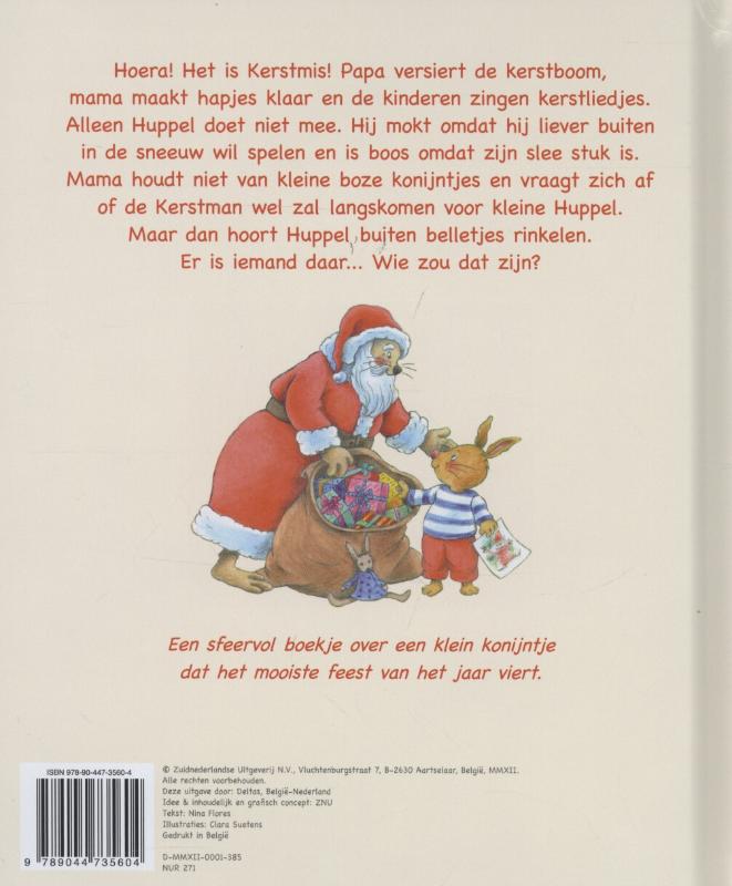 Vrolijk kerstfeest kleine huppel / Kleine Huppel achterkant