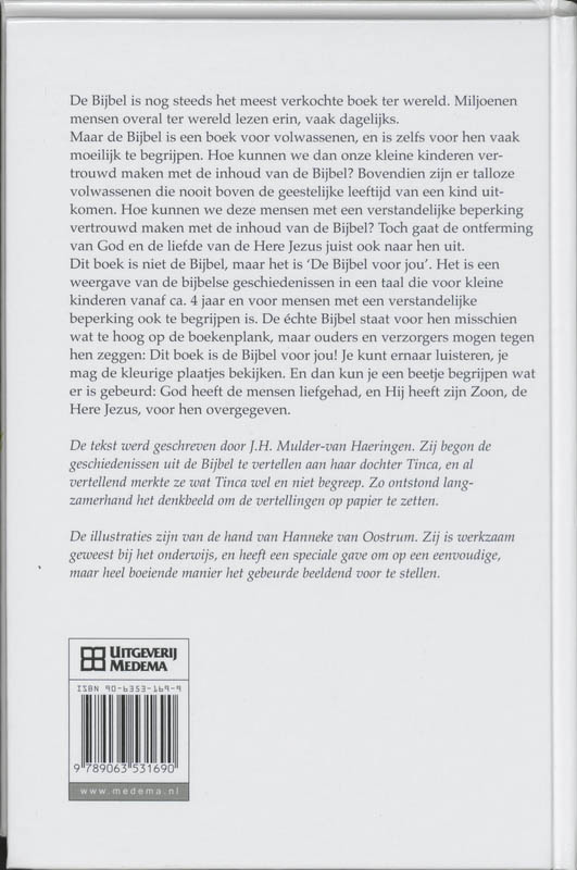De Bijbel voor jou achterkant
