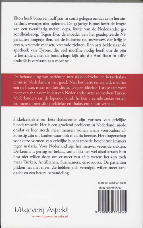Een vreemde ziekte achterkant