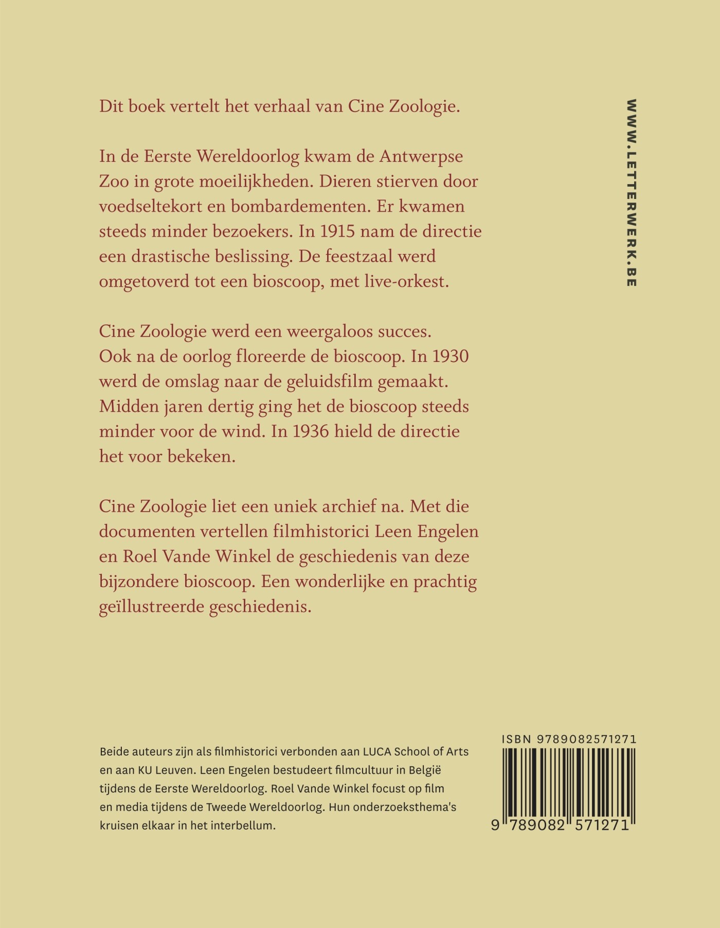 Cine Zoologie achterkant