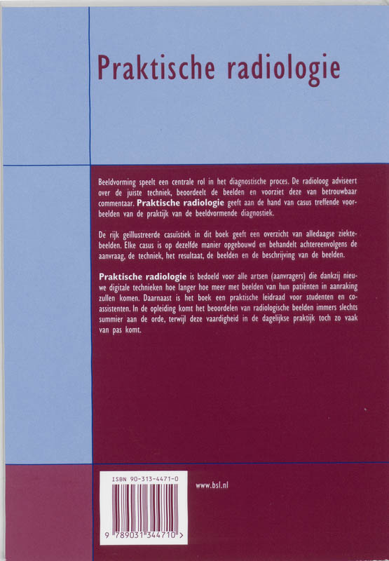 Praktische radiologie / Quintessens Praktische radiologie / Quintessens achterkant