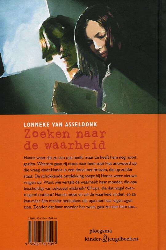 Zoeken naar de waarheid / Ploegsma kinder- & jeugdboeken achterkant