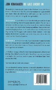 De ijle lucht in De ijle lucht in achterkant