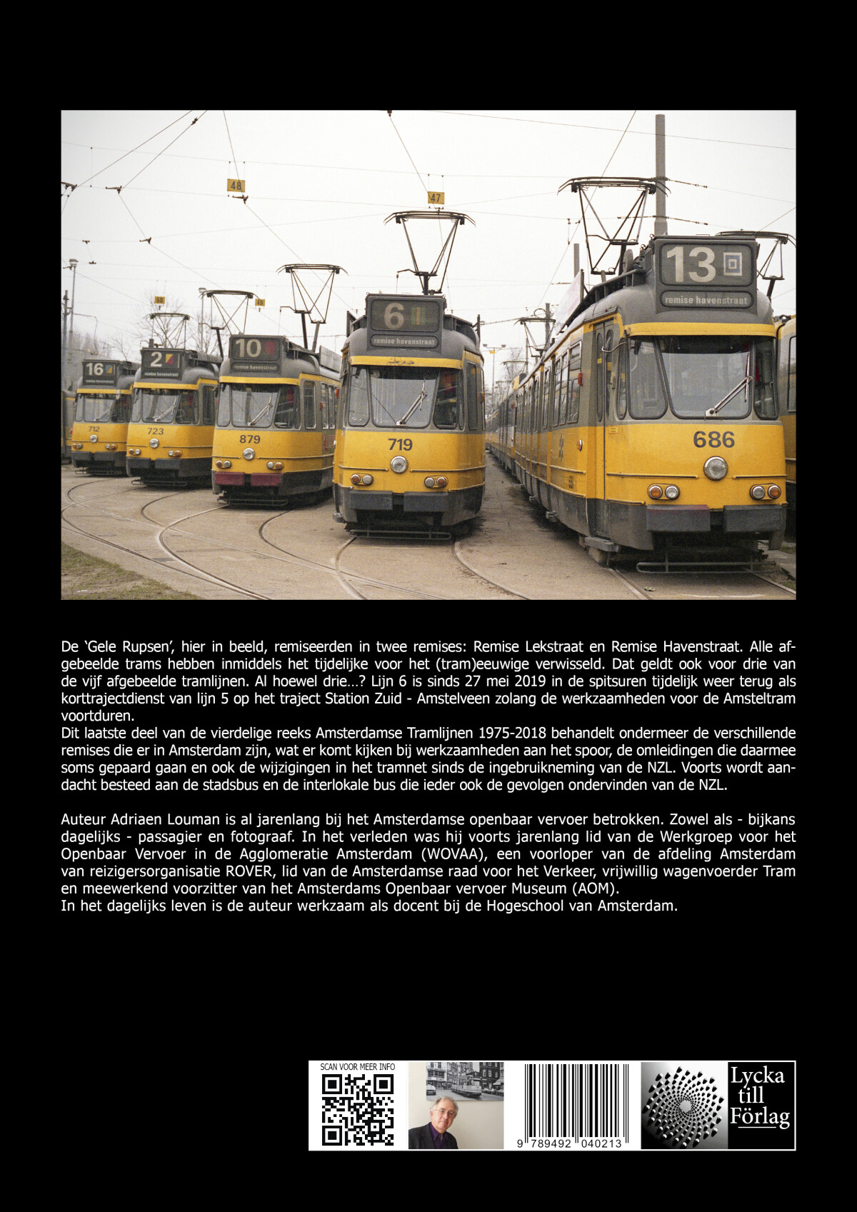 Tram- & bus-varia / Amsterdamse tramlijnen 1975 - 2018 / 4 achterkant
