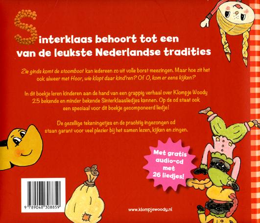 Het sinterklaasliedjesboek achterkant