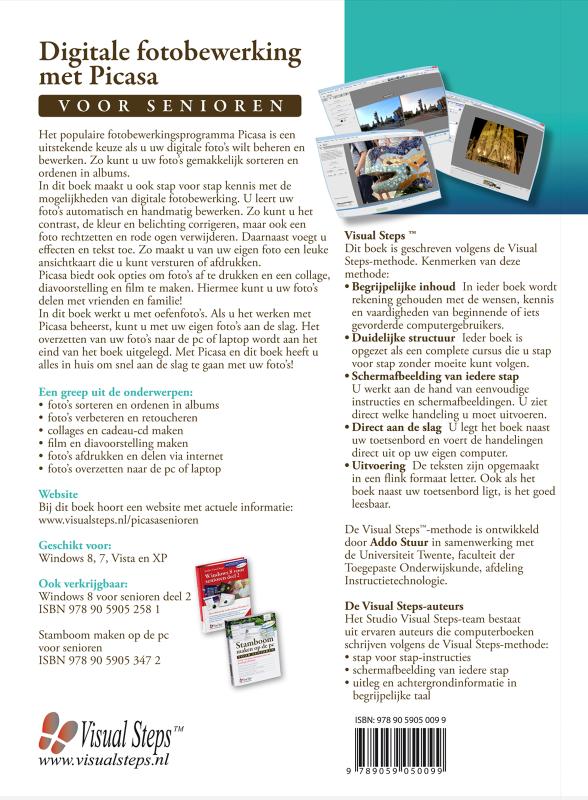 Digitale fotobewerking met Picasa voor senioren Digitale fotobewerking met Picasa voor senioren achterkant