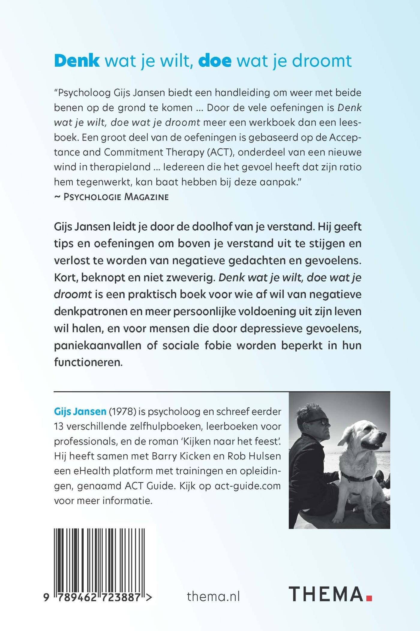 Denk wat je wilt, doe wat je droomt achterkant