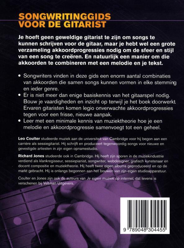 Songwritinggids voor de gitarist achterkant