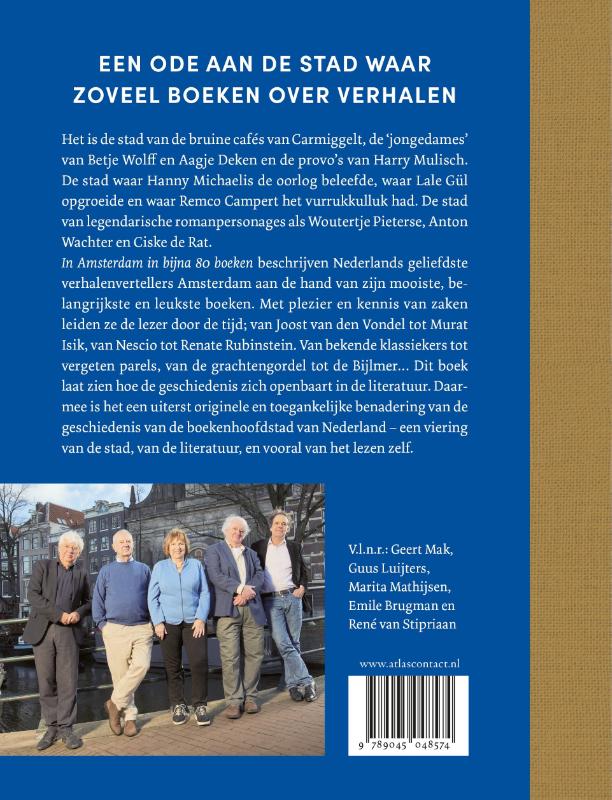 Amsterdam in bijna 80 boeken achterkant
