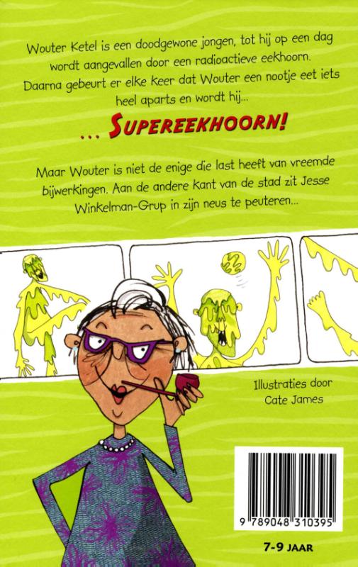 Supereekhoorn en de verschrikkelijke snotman achterkant